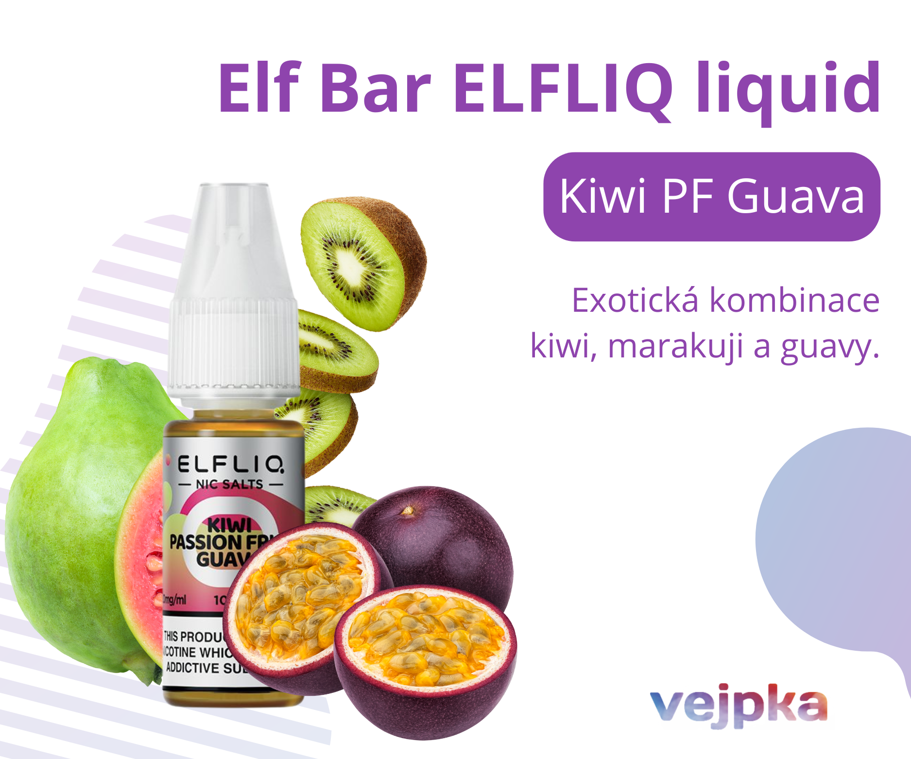 Elf Bar ELFLIQ - KIWI PASSIONFRUIT GUAVA